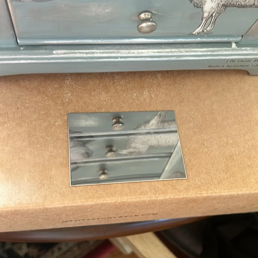 NEW Vintage Gray Jewelry Organizer - Chalkpainted one of a kind